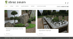 Desktop Screenshot of obraz-zieleni.pl