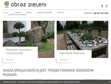 Tablet Screenshot of obraz-zieleni.pl